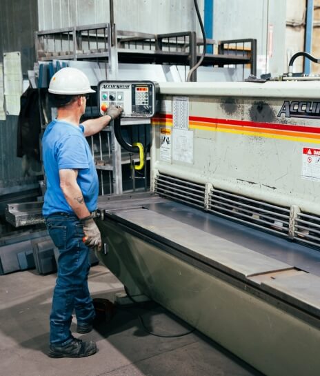 Shear metal processing image